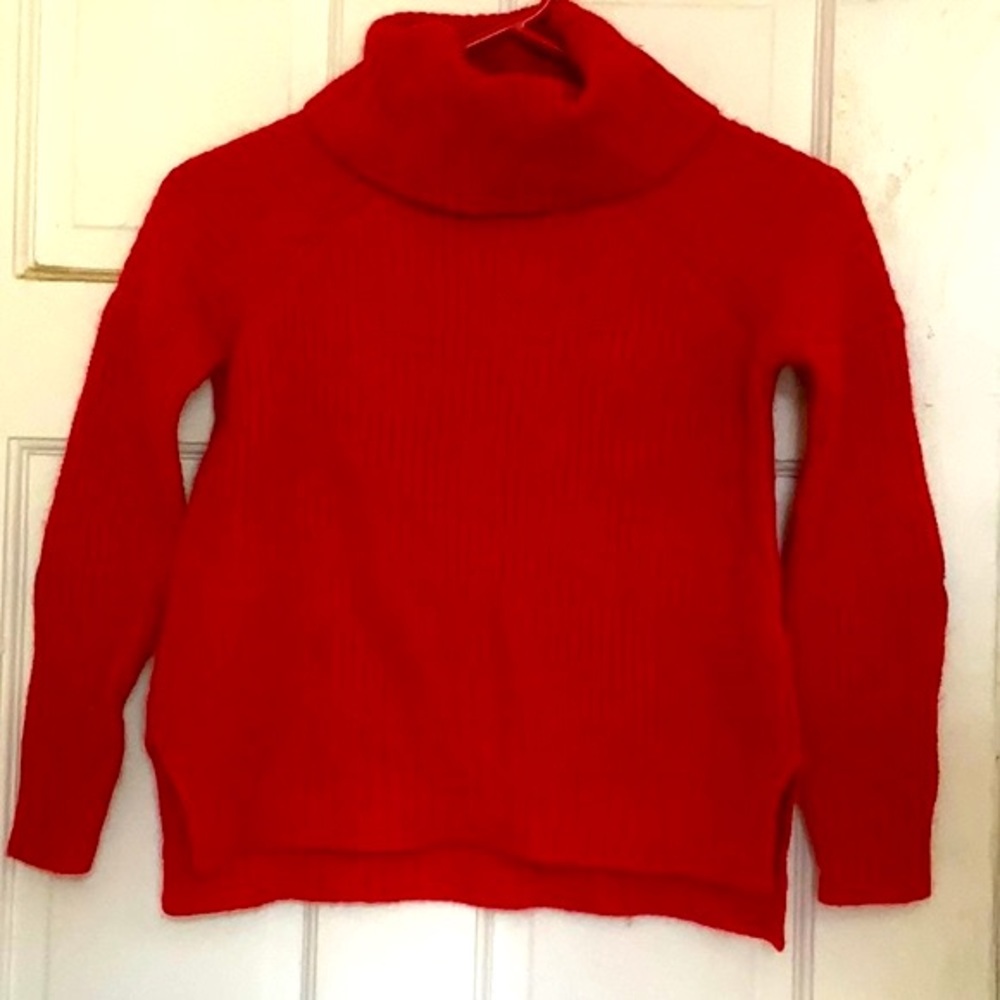 Crewcuts by J. Crew girls red turtleneck sweater in size 10